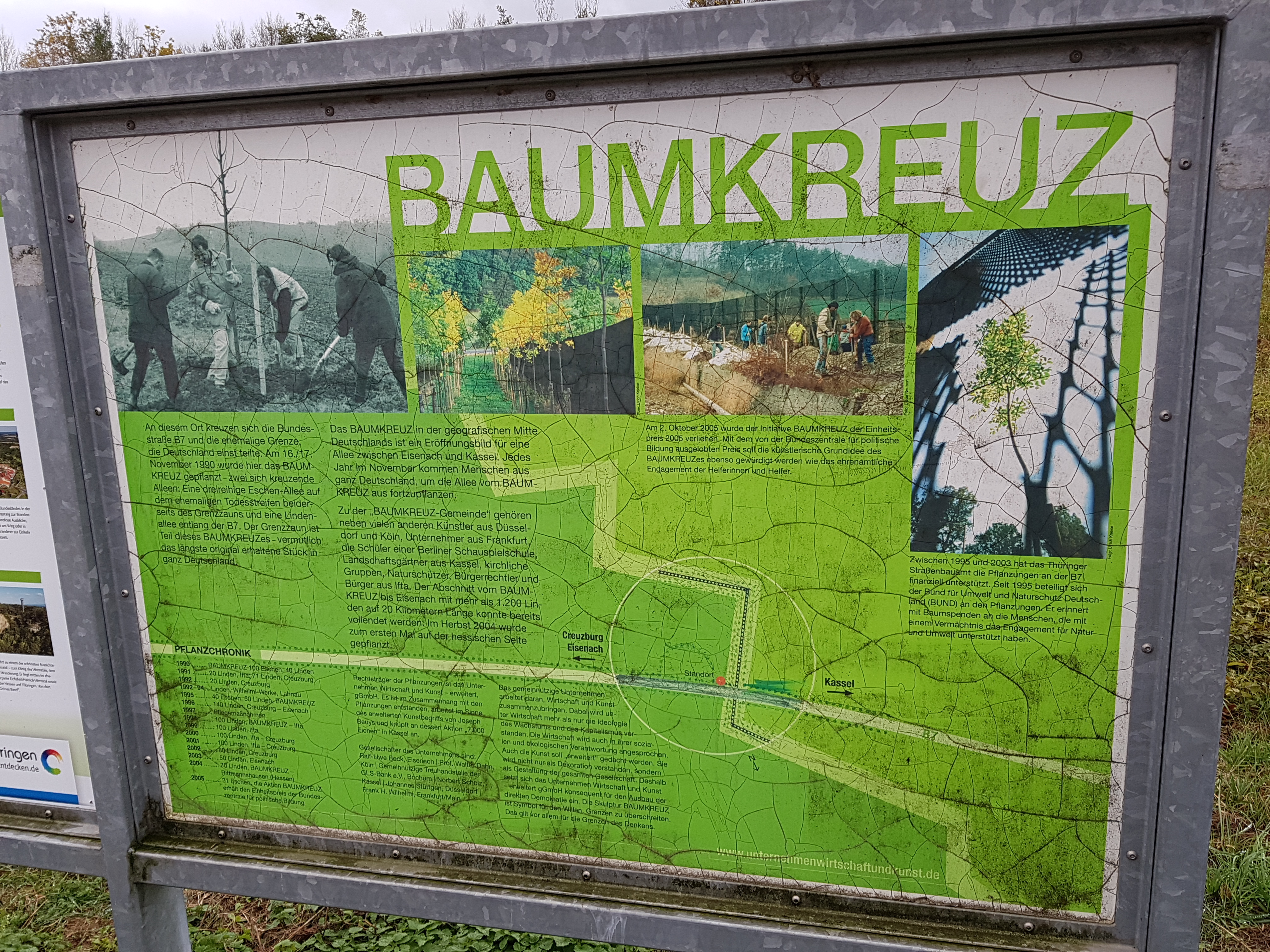 Baumkreuz Ifta, Kassel, Eisenach 1989 bis heute